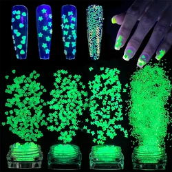 1Box Glow in The Dark Glitter Luminous Sequin for Nail Art Make Up Epoxy Resin Silicone Mold Jewellery Making Supplies Accessory