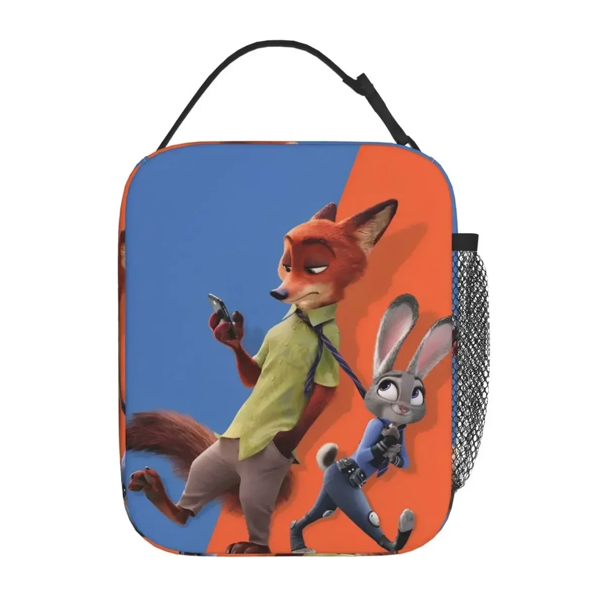 Isolierte Lunchtaschen mit Cartoon-Judy-Nick-Motiv, hohe Kapazität, wiederverwendbare Thermotasche, Tragetasche, Lunchbox, Strand, Reisen, Bento-Beutel