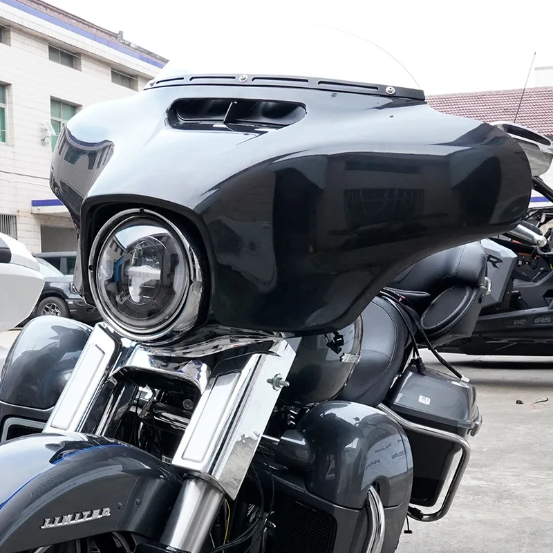 Motorcycle Front Outer Batwing Fairing w/DRL Turn Signal For Harley Touring Revival FLH Street Glide CVO/SE ST FLHX/I FLHXS 14+ view 5