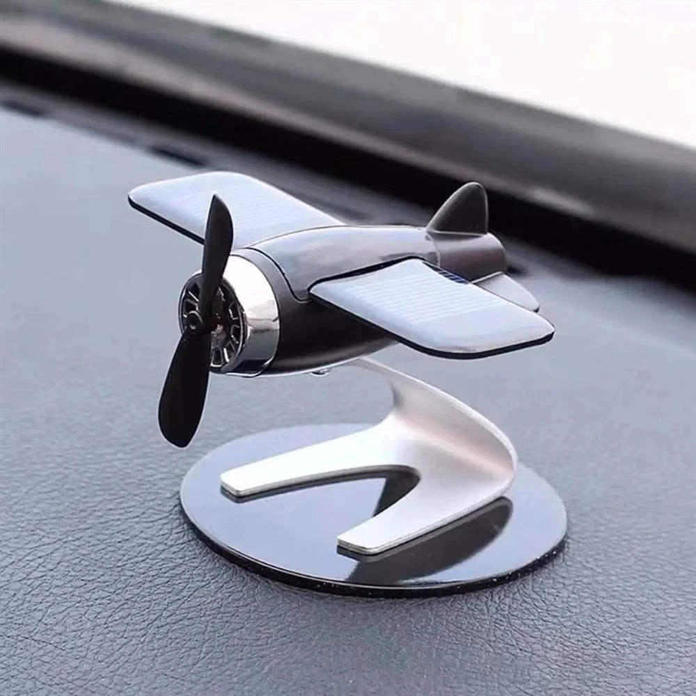 Car Air Freshener Smell In The Styling Solar Airplane Model Center Console Decoration Auto Fragrance Air Fresheners