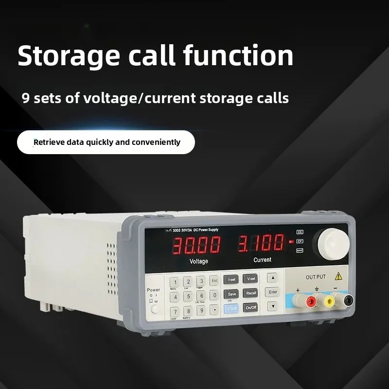 Linear DC Power Supply 30V 3A Digital Knob Adjust 10mV 1mA Resolution