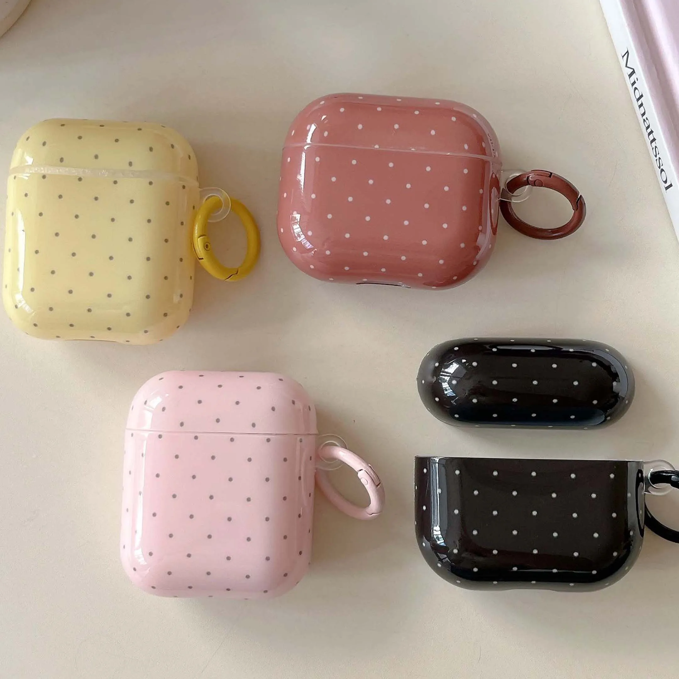 Capa de Fone de Ouvido Colorida Ins Jane Point IMD, Caixa de Carregamento Sem Fio Bluetooth para Apple AirPods 1 2 3 Pro 2ª 4