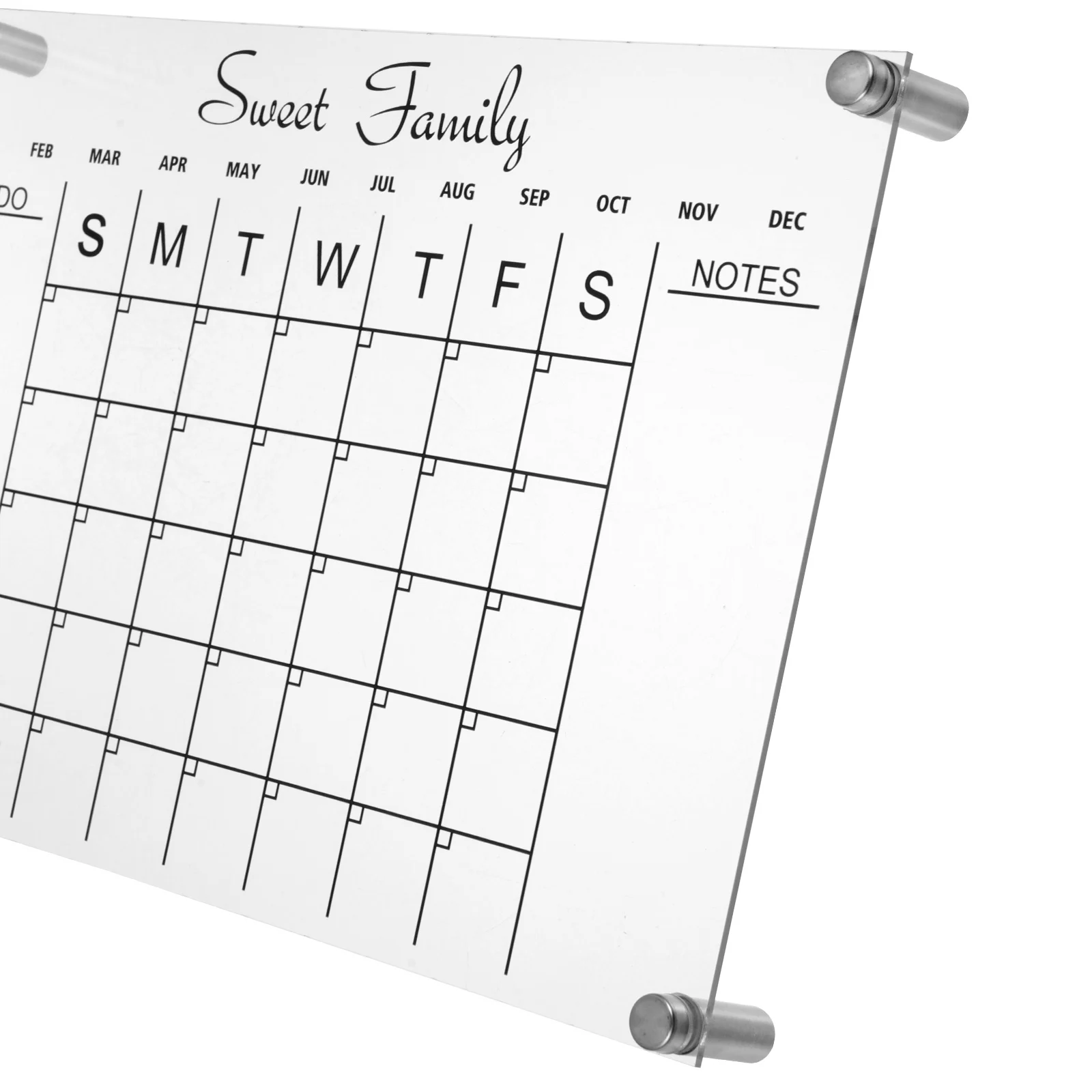 

Transparent Acrylic Writing Board Clear Dry Erase Marker Boards for Fridge Desk Weekly Planner Calendar Memo Note Accessories