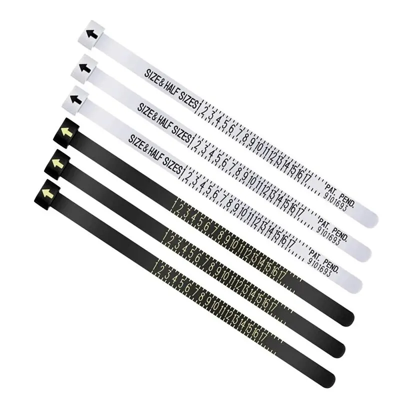 Professional Jewelry Tools Ring Gauge Mandrel Stick Finger Ruler Ring Sizer Measuring UK/US Size DIY Jewelry Size Sets Plastic