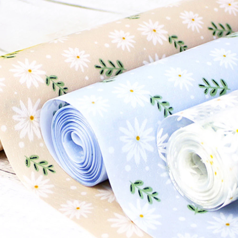 

Kitchen Table Mat Drawers Cabinet Shelf Liners Daisies Snowflake upboard Placemat Waterproof Oil proof Shoes Cabinet Mat