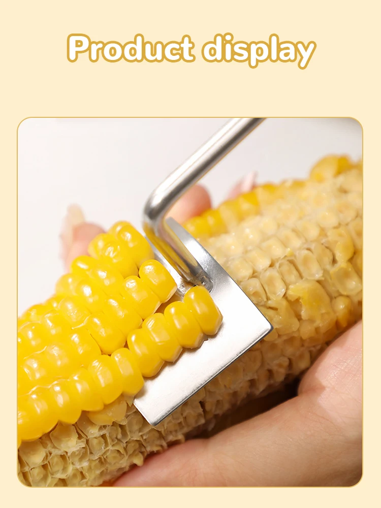 Stainless Steel Corn Peeler Serrated Corn Stripper Peelers Cob Shaver Planer Thresher Cutter Kitchen Fruit Vegetable Gadget Tool