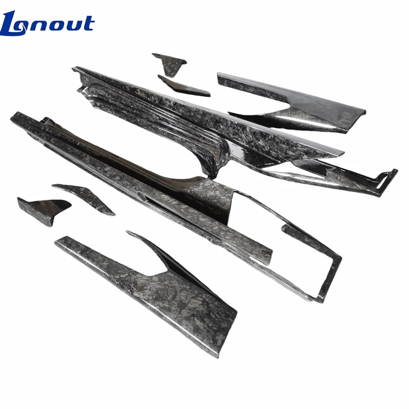 M Style Forged Carbon Fiber Side Skirts Side Bumper Edge for Lamborghini LP580 LP610 EVO Upgrading to Optimize air Resistance