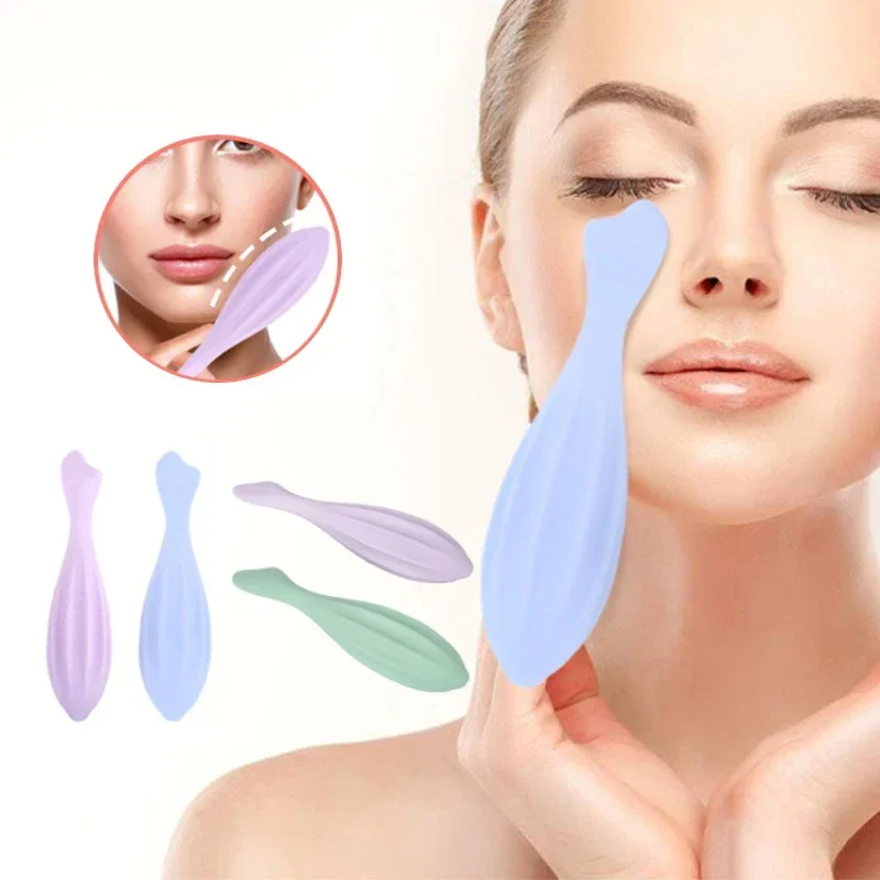 Face Roller for Face and Eye Face Beauty Roller Skin Care Tools Gua Sha Massage Silicone Roller Beauty