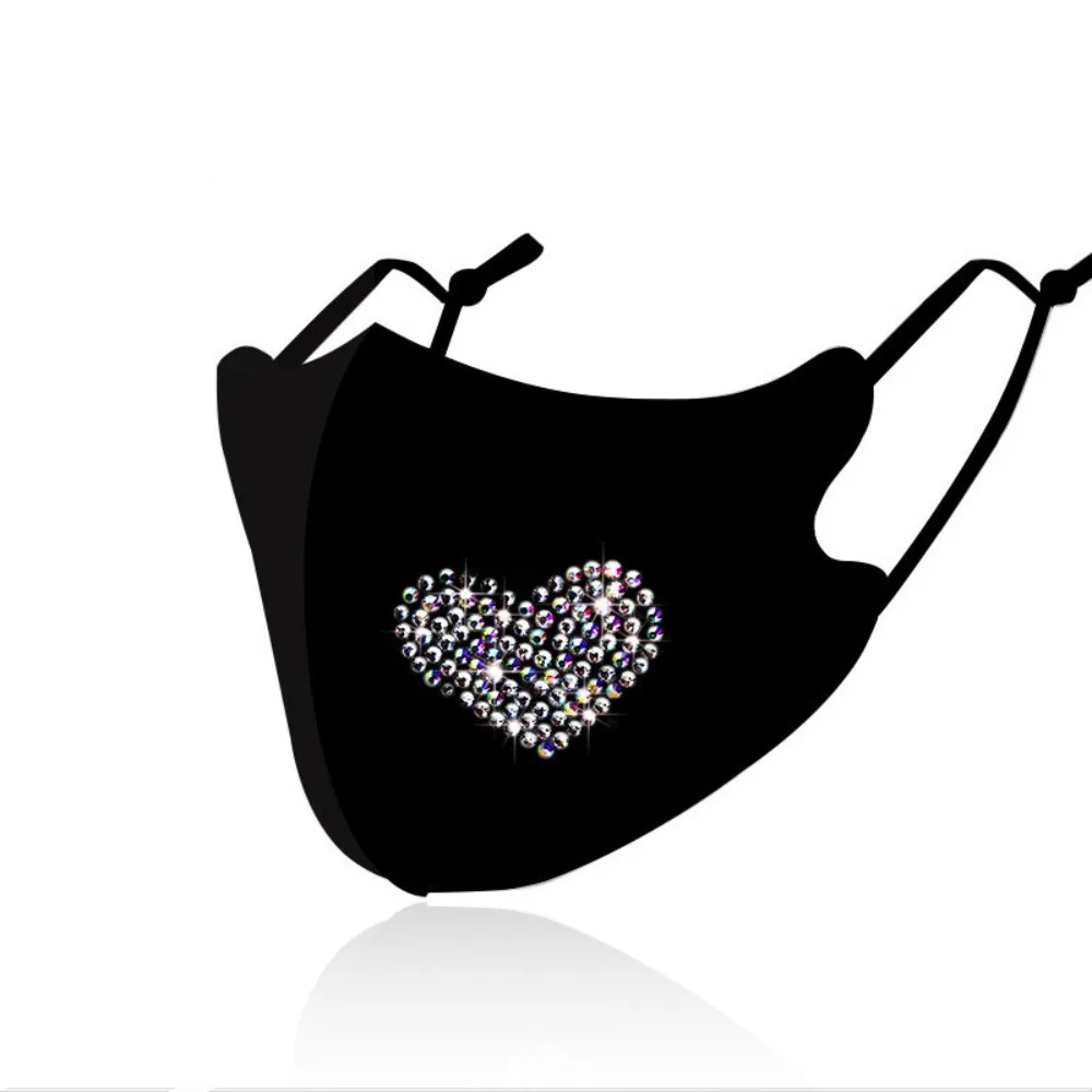 Nowe oddychające maski diamentowe Zmywalna maska ​​przeciwsłoneczna anty-UV Przyjazna dla skóry maska ​​przeciwpyłowa do jazdy konnej Sporty na świeżym powietrzu