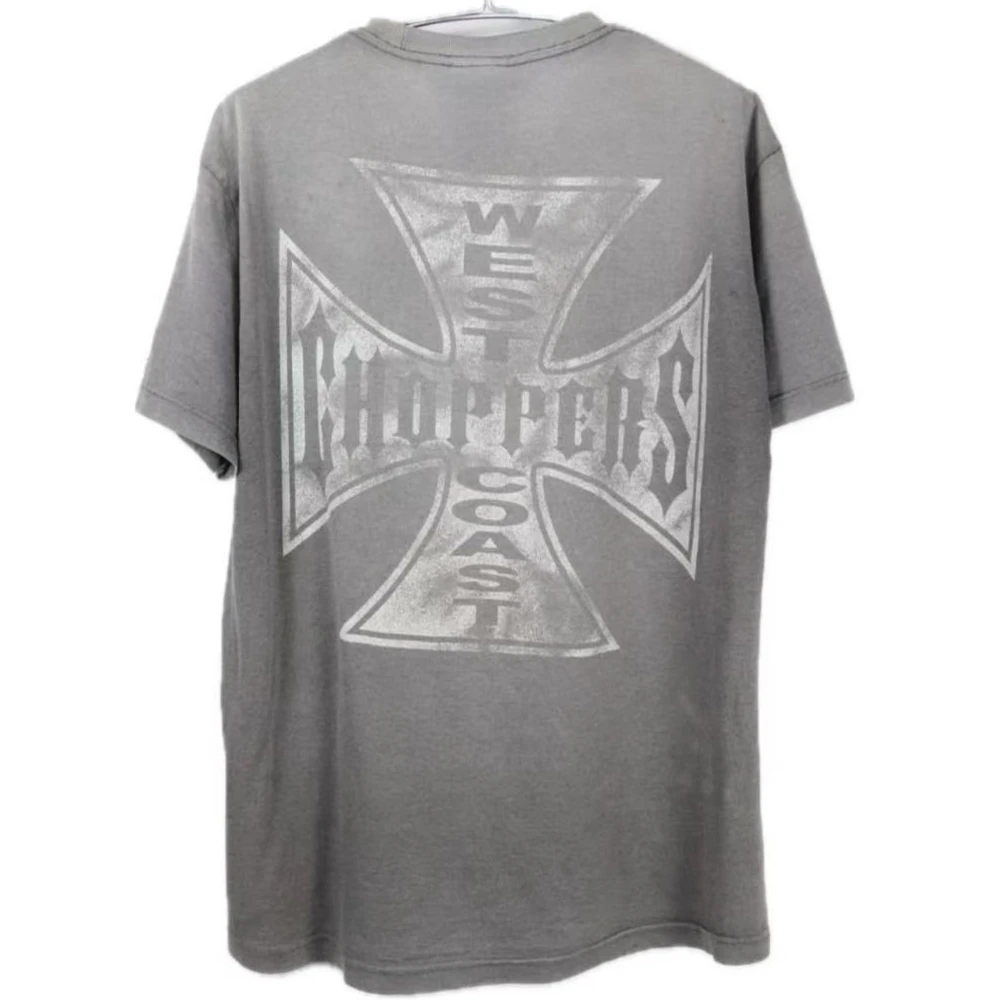 

Винтажная футболка Fade West Coast Choppers для мужчин и женщин, летняя стильная футболка высокого качества, футболки
