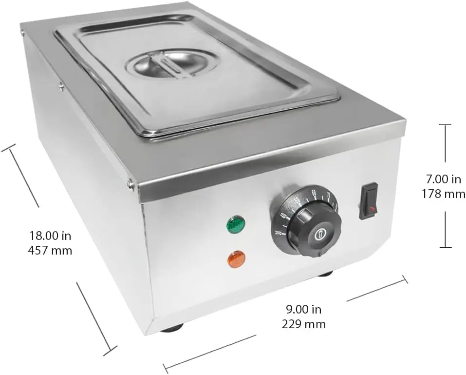 Chocolate Tempering Machine Electric Food Warmer 1-Tank Chocolate Melting Pot 9 Lbs (4 kg) Capacity