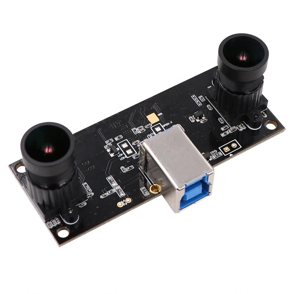 3D Stereo High Speed USB3.0 OTG Free Dual Lens Camera Module with Synchronization Images 1.3MP Resolution Plug&Play