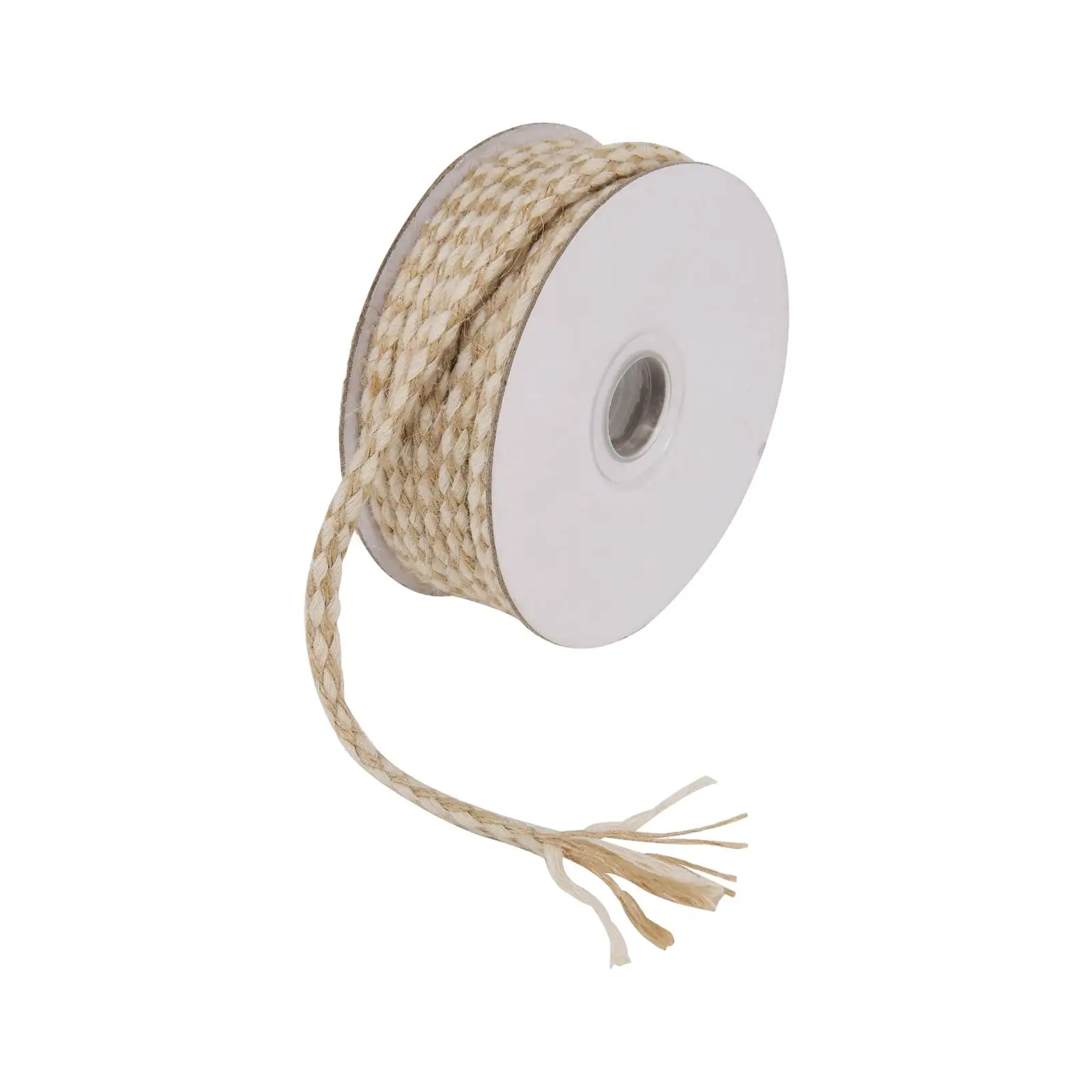 

Yellow White Cotton Jute Decorative Twine for Christmas Theme Event Packing Home Decoration and Flower Arrangement