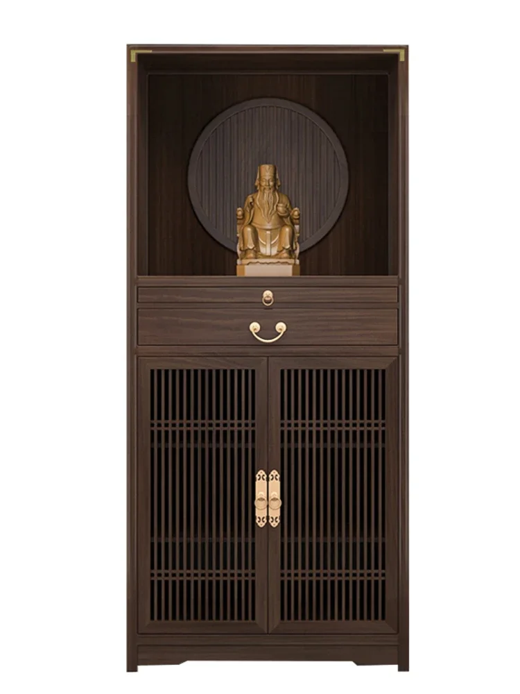 

God of Wealth Cabinet Modern Minimalist Solid Wood Buddha Cabinet Buddha Statue Altar Altar Shrine