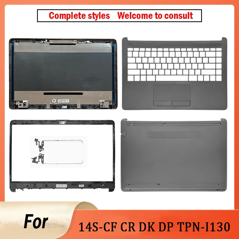 New For 14-CF 14-DF 14-DK 14S-CF CR DK DP TPN-I130 I135 340 G5 Laptop LCD Back Top Cover Palmrest Front Bezel Hinges Bottom Case
