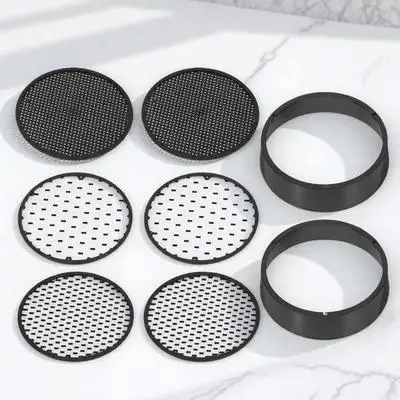 

Soil Sieve Set Coarse Medium Fine Screens for Balcony Garden Lightweight Plastic Sifter Easy Storage Gardening Tool Durable