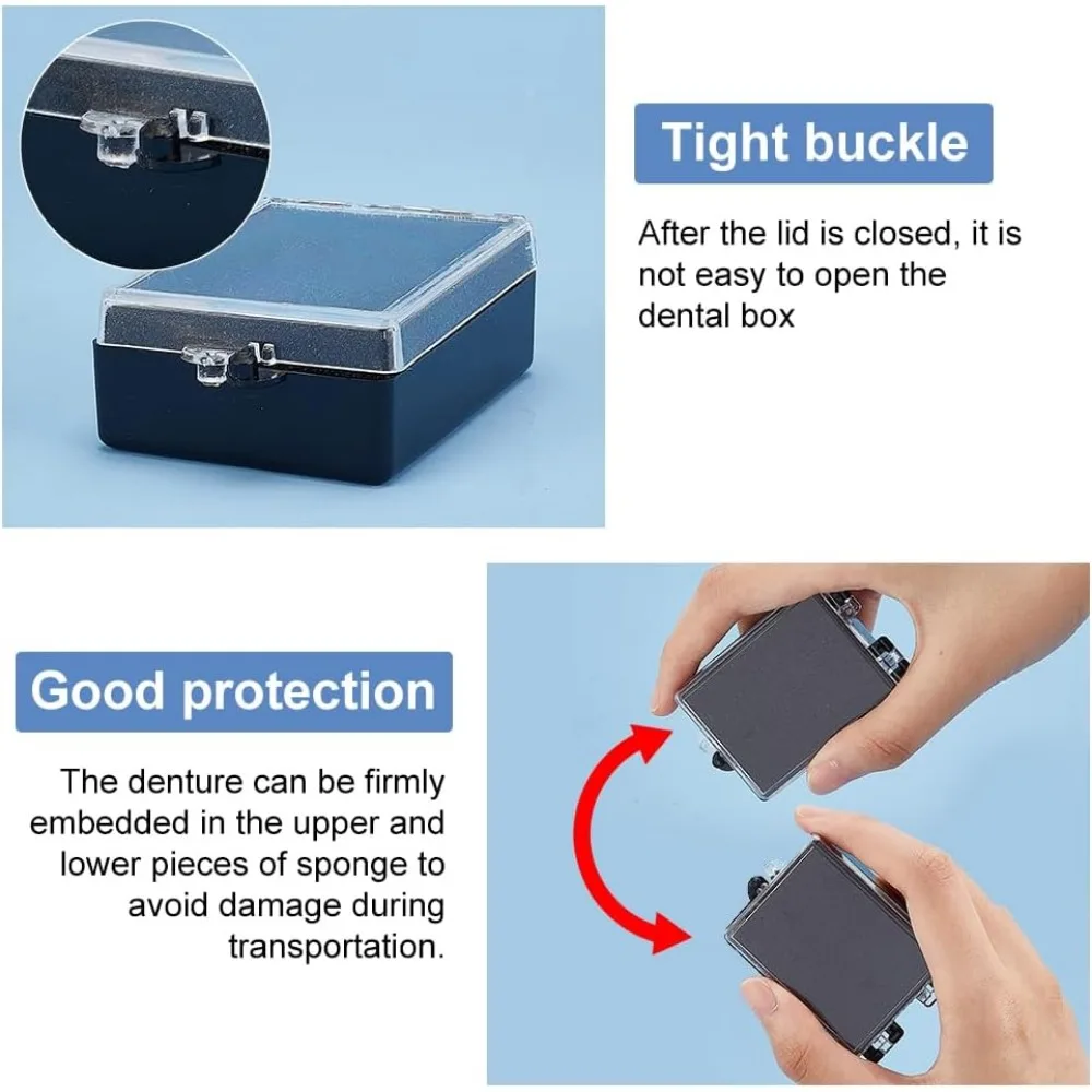 Black Plastic Brooch Storage Boxes with Protective Foam