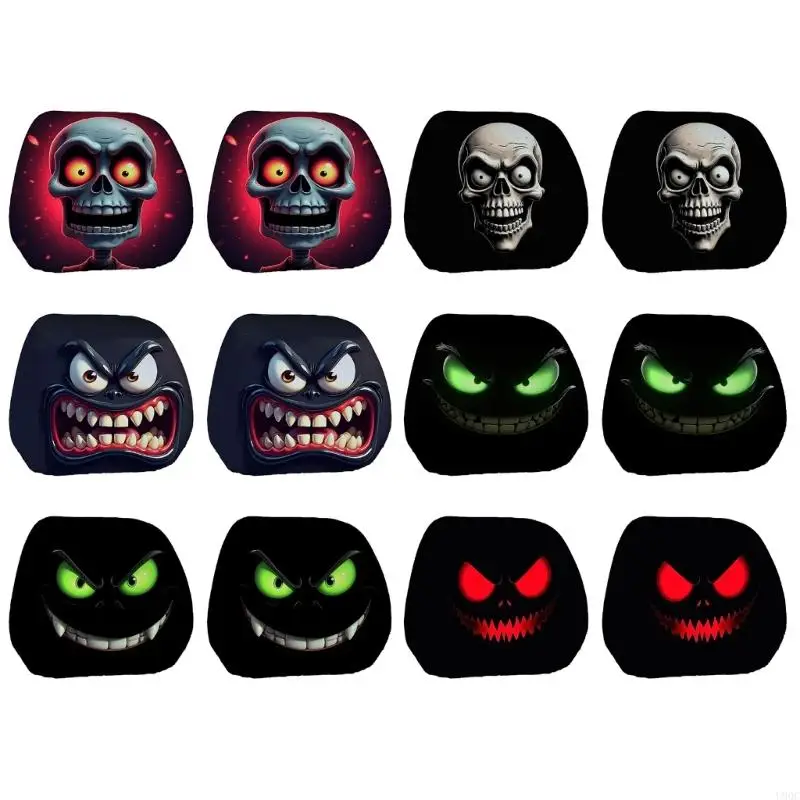 2025 New Vehicle Covers Funny Face Expression Quick Installation Headrest Cover