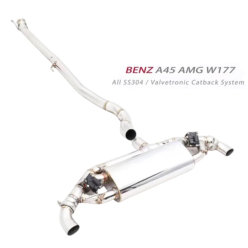 For Mercedes Benz  AMG A45/A45s W177  RES Car Exhaust System Tuning High Performance Valve Catback System Remote Control