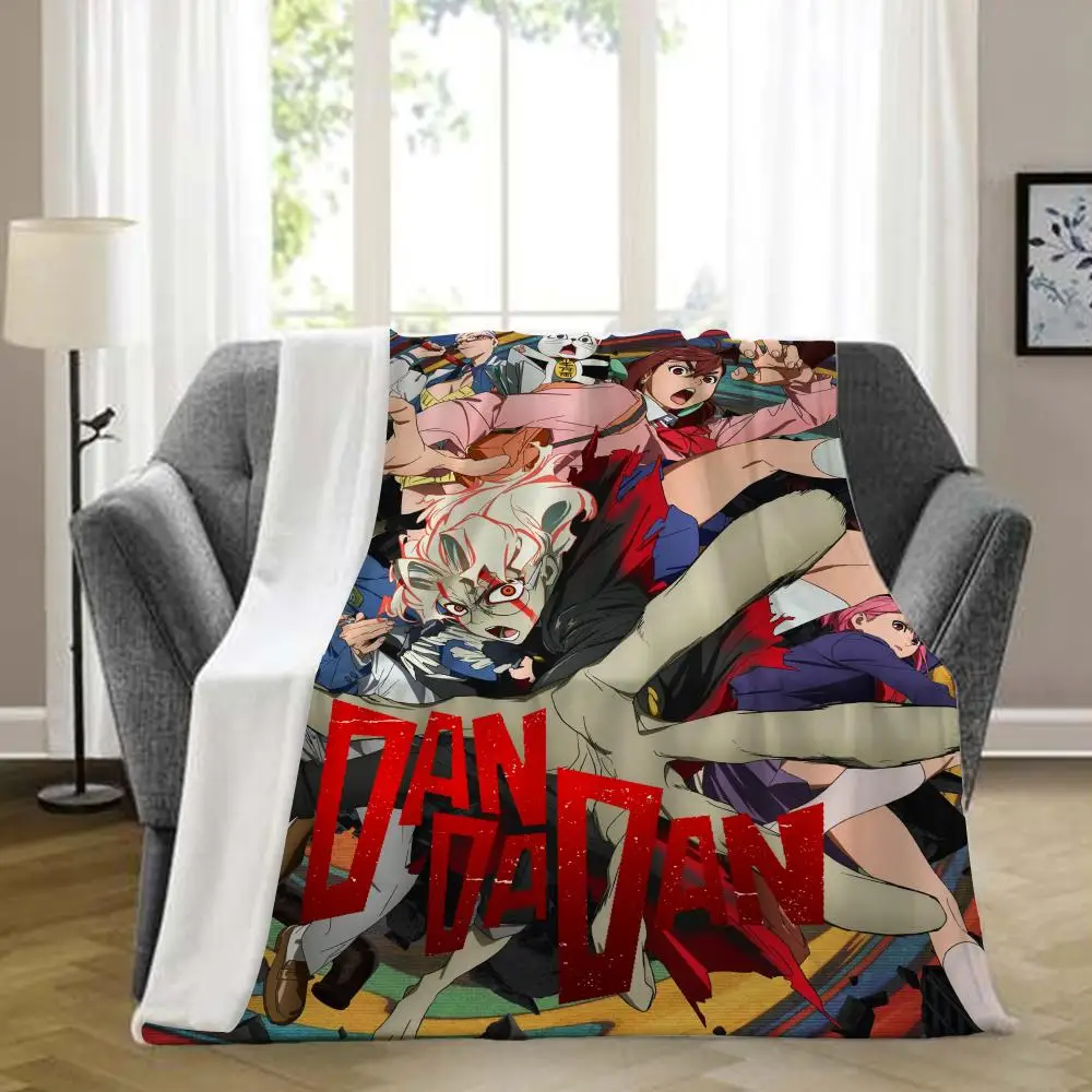 

Dandadan Throw Blanket Aesthetic Art Flannel Blanket Portable Home Travel Camping Sofa Picnic Thickening Flannel Blanket