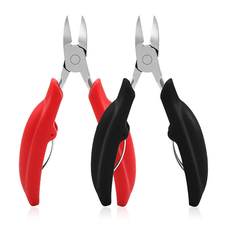 NEW 1Pcs Original Factory Stainless Steel Toe Nail Clippers Cuticle Nipper Beauty Tool Red Cuticle Nipper Pedicure Tool