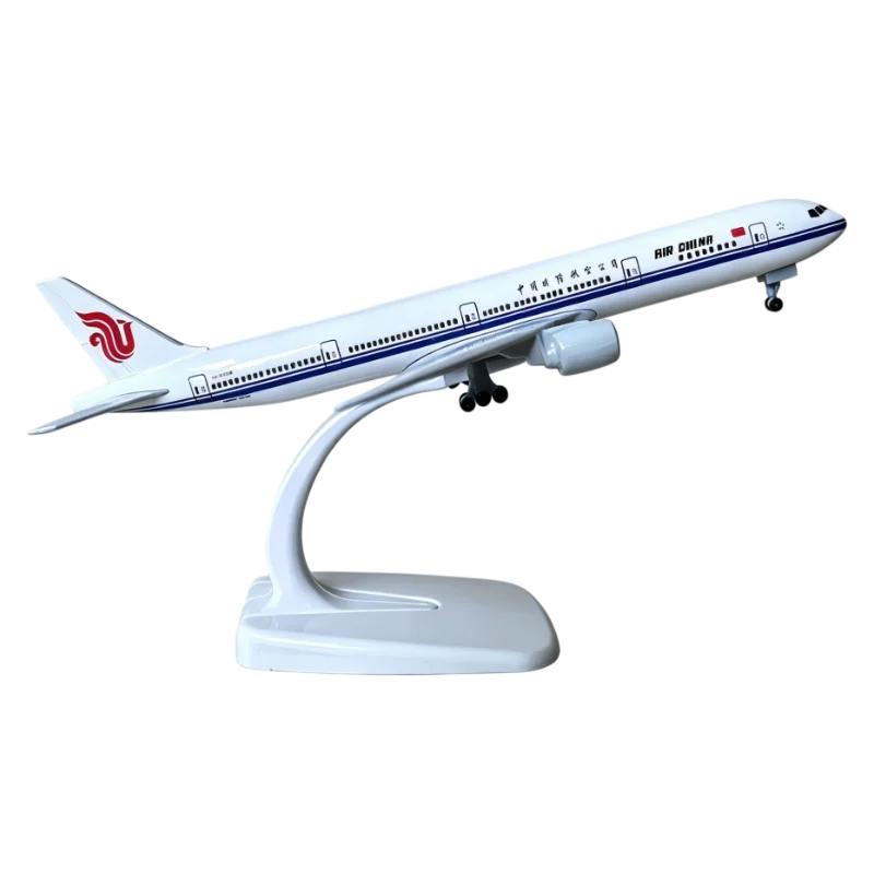 Boeing 777 International 1/400 Scale Diecast Metal 21cm, Model Airplane, Gift, Aviation, Collectible for Adults, Toy for Kids