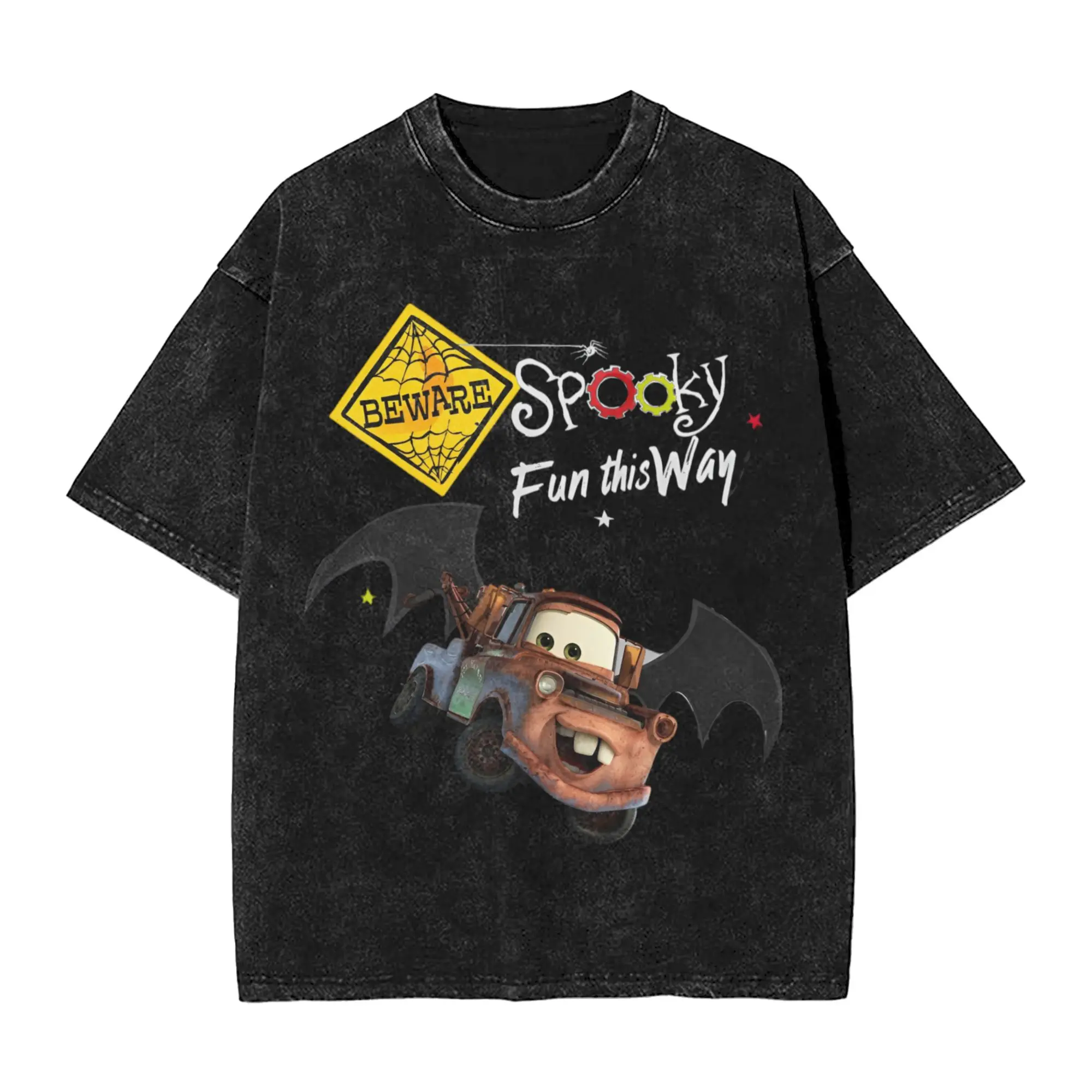 البرق ماكوين سيارات هالوين تي شيرت الهيب هوب غسلها القطن تي شيرت على طراز هاراجوكو الرجال النساء بلايز الشارع الشهير تي شيرت مطبوع