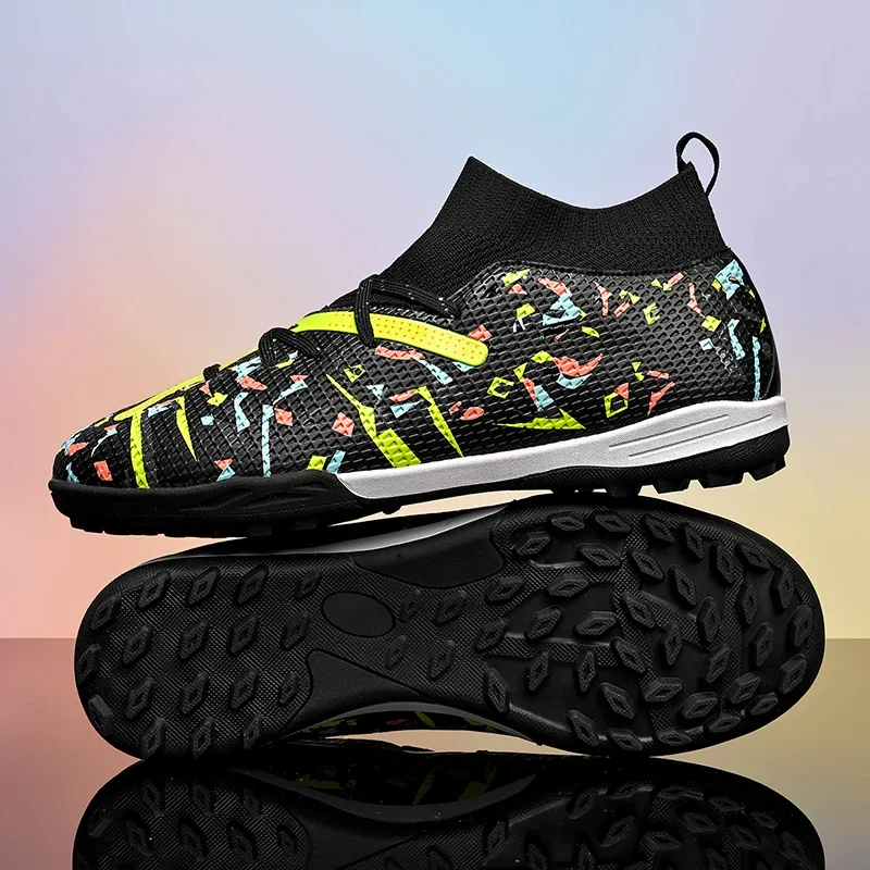 الرجال أحذية كرة القدم المهنية للجنسين العشب تنفس التدريب أحذية كرة القدم في الهواء الطلق كرة الصالات مباراة كرة القدم المرابط العشب عدم الانزلاق