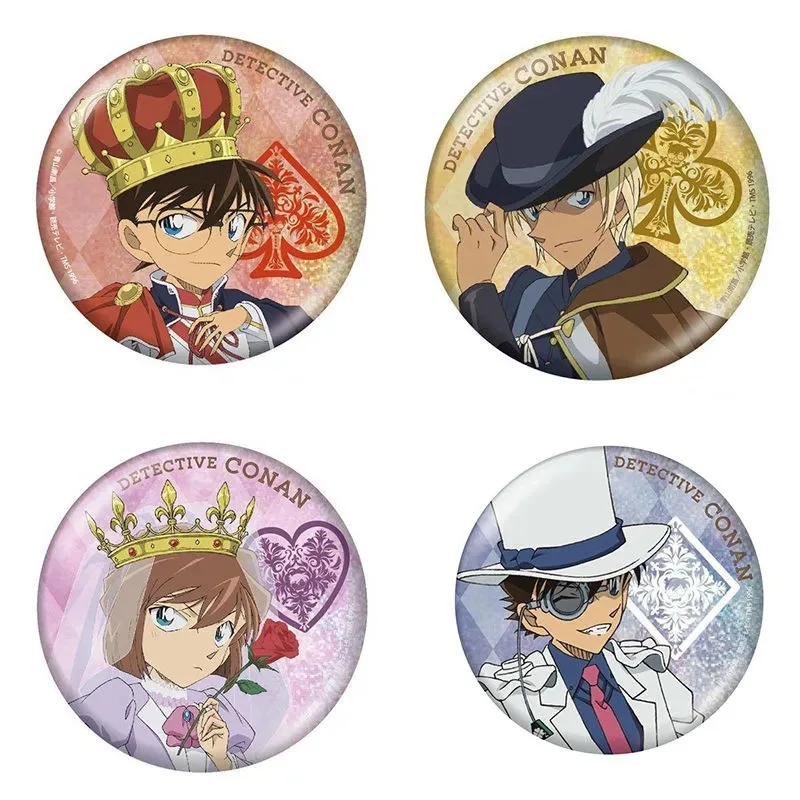 

Detective Conan Kaito Kid Edogawa Conan Haibara Ai Amuro Tooru Anime Badge Pin Brooch Collectible Merchandise Japanese Manga