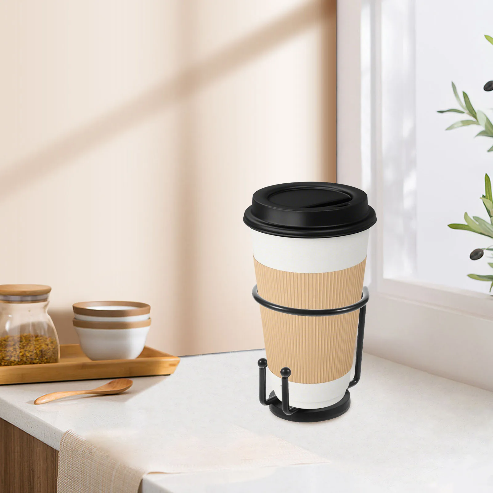 

Metal Cup Universal Bottle Storage Magnetic Drink Stand for Car Universal Bottle Storage Holder Sturdy Simple Design