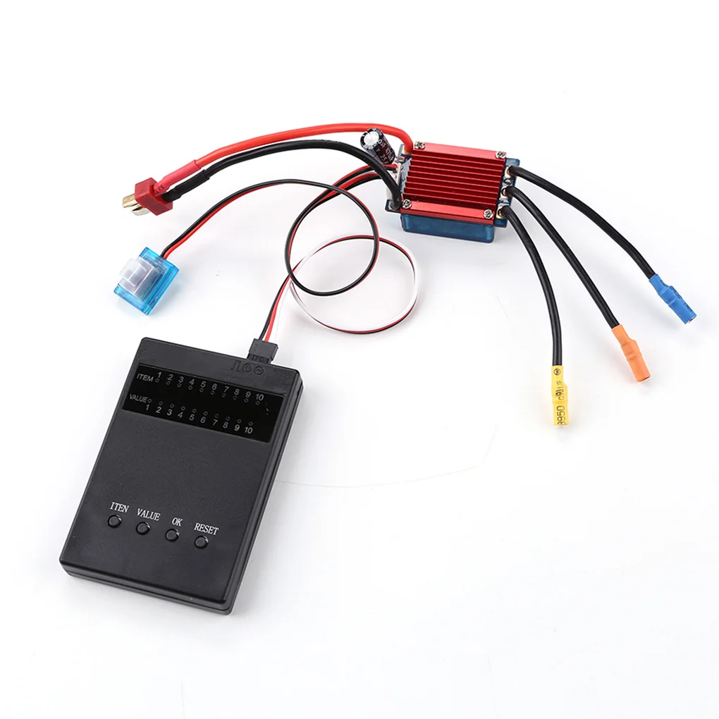 

25A 35A ESC Brushless ESC 2S Waterproof Dustproof Electronical Speed Controller with programm card for 1/16 1/18 1/12 RC Car