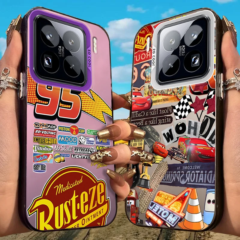 

Lightning Mcqueen Frosted Case for Xiaomi Mi 15 14 14T 13 13T 12 12T 12X 12S 11 Lite POCO F6 F5 X6 X5 M6 Pro 5G 4G Acrylic Cover
