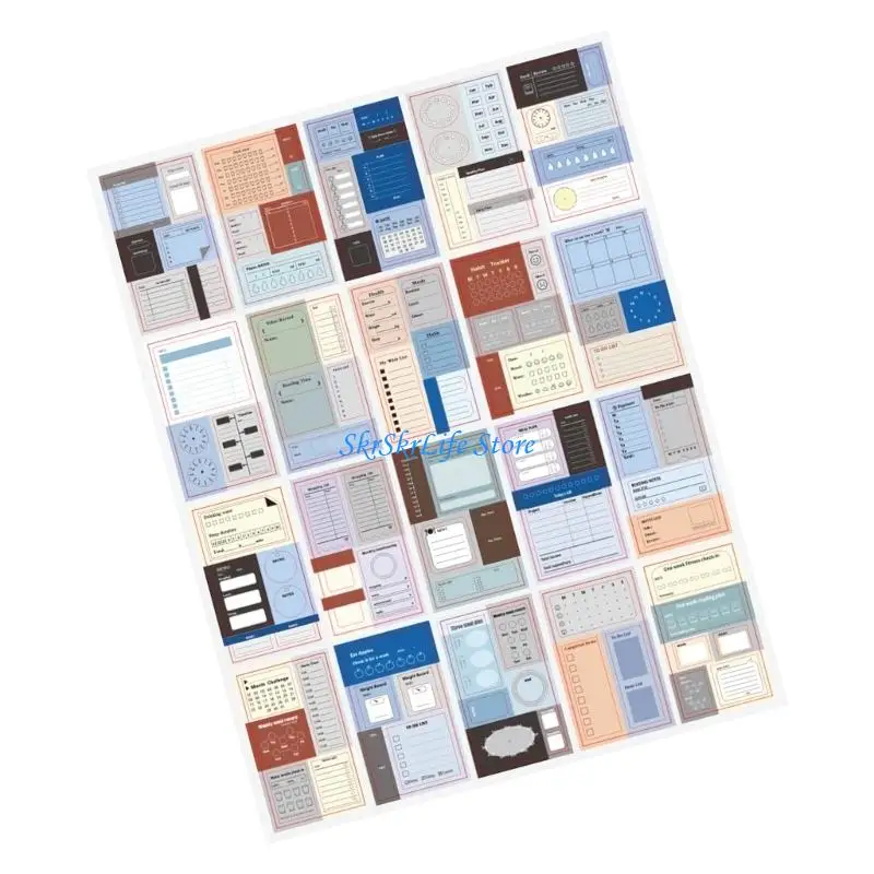 E65E Note Bright Color Tear Resistant Backing for Whiteboards Notebooks