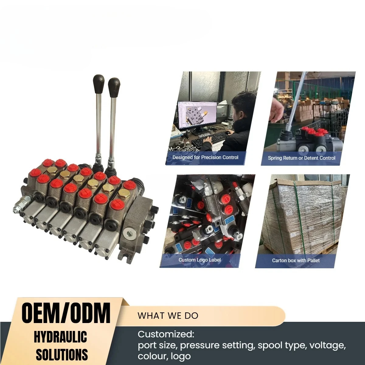 FOR Truck Mounted Cranes Hydraulic Joystick Control Valve Dcv100 For Drilling Machine