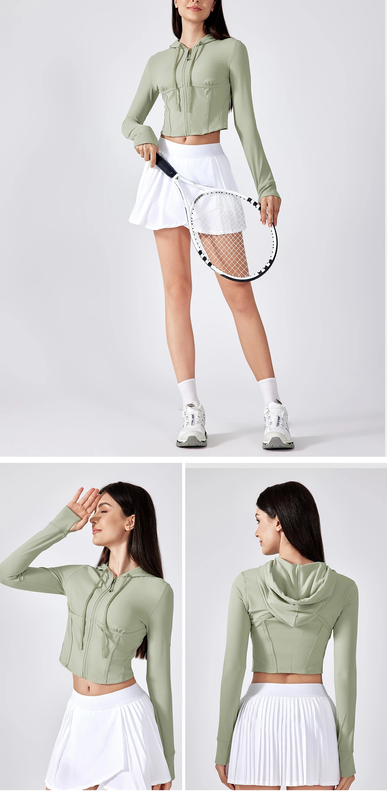Jacket Women's Zipper Running Cycling Fitness Top Tight Long Sleeved Quick Drying Slim Fit Yoga Suit Gym Wholesale Custom Logo