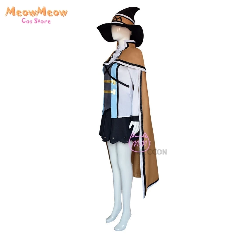 Anime S1 Mushoku Roxy Migurdia Cosplay Kostüm Perücke Tensei Magie Tutor Cosplay Anzug Hut Halloween Frauen Mantel Roleplay Outfit