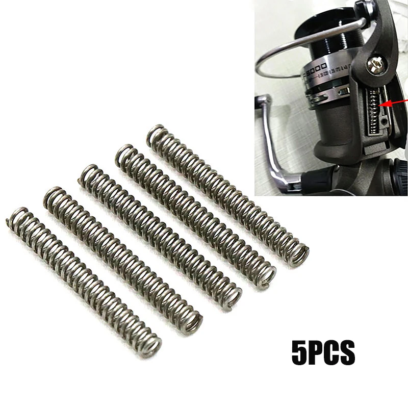 New 5Pcs Fishing Reel Spring Kick Lever Spring Fishing Reel Parts Repair Reel Spring Fishing Spring For Series Fishing Tool