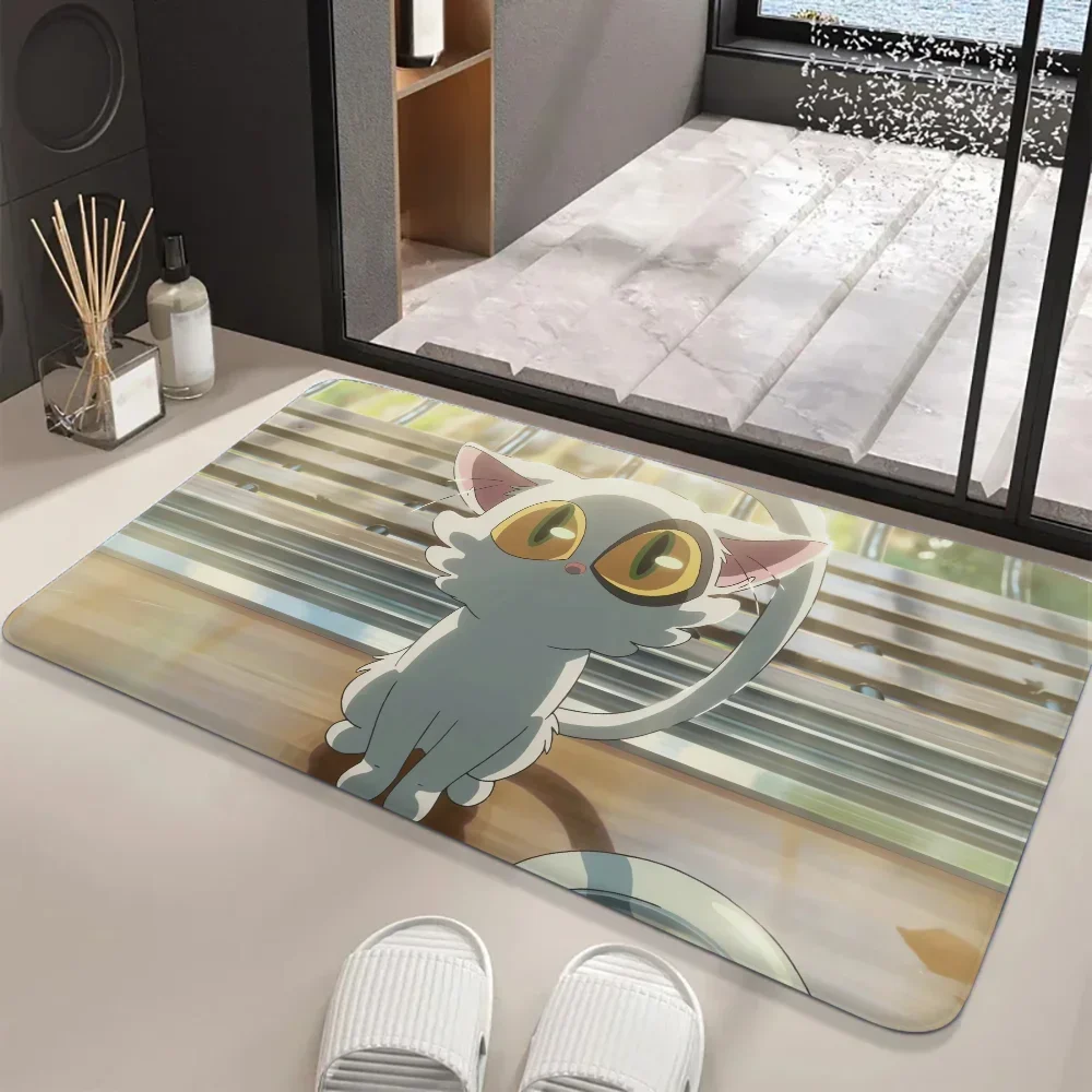 1PC Suzume Makoto Shinkai Animated Films Floor Mat Entrance Door Mat Washable Non-Slip Living Room Sofa Chairs Area Mat Welcome