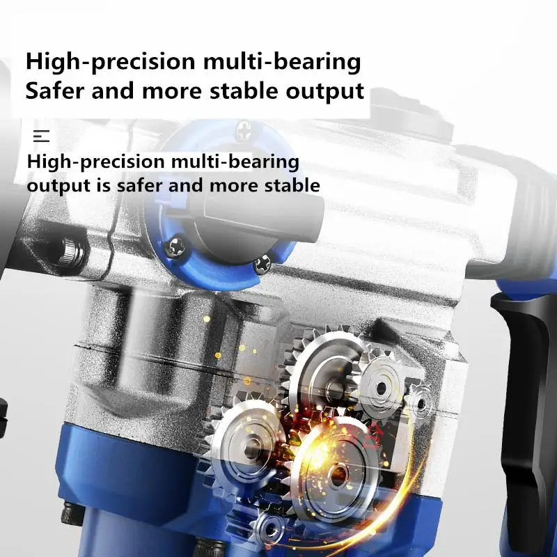 Industrial hammer hammer chisel crushing multi-purpose safety clutch high-power concrete hammer shovel efficient drilling