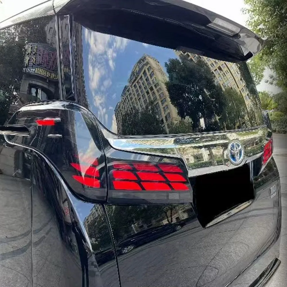 مصباح ليد خلفي الجمعية الضوء الخلفي لتويوتا ألفارد VELLFIRE 2015-2023 سيارة لمبة خلفية متتابعة بدوره أضواء الإشارة