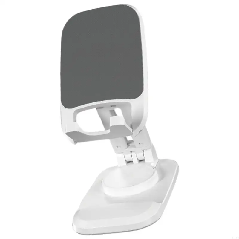 Y8AD Foldable Cellphone Stand, NonSlip Cradle Dock Stable Desktop Holder Angle Adjustable for Video Live Streaming