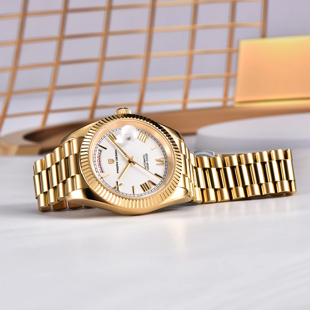 2025 Nuovi orologi da uomo PAGANI DESIGN DD36 Orologio meccanico Orologio automatico da uomo Orologi con visualizzazione settimanale Moda AR Specchio zaffiro