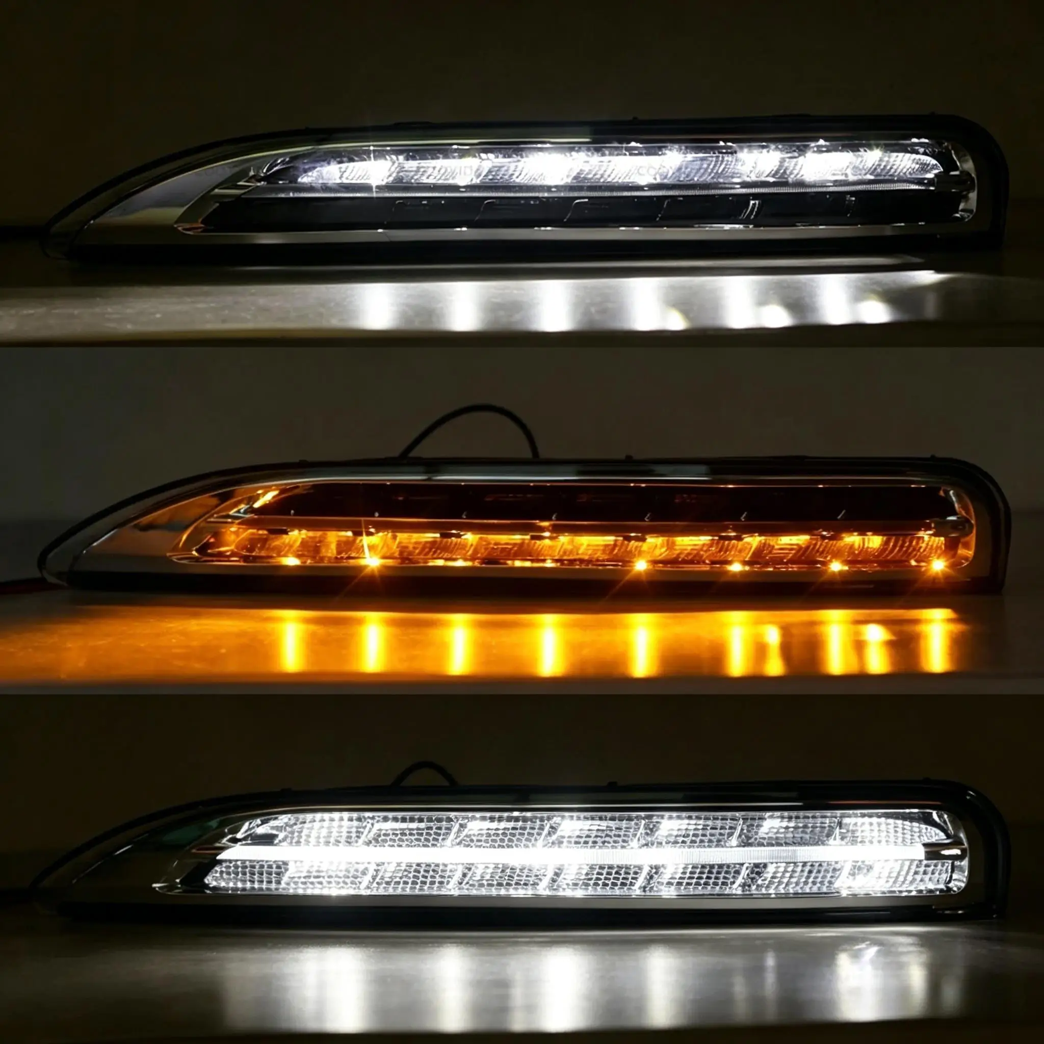 

For Porsche Cayenne 2011-2017 LED Front Bumper Daytime Running Light DRL Driving Lamp Car Accessories 95863118100 95863118200
