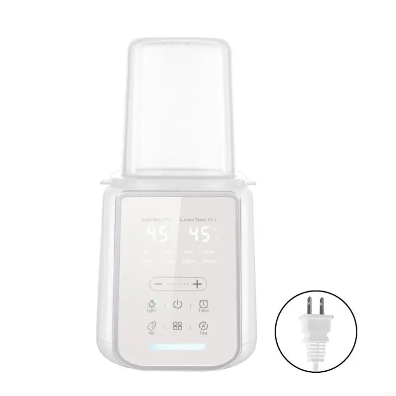

W3JF Fast Heating Bottle Warmer for Breast Milk Formula Automatic Shut Multifunctional Bottle Warmer with Timer & Night Light