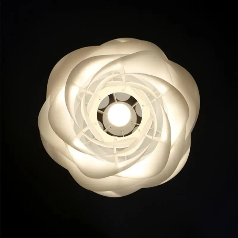 Imagem -04 - White Rose Pendant Lamp Designer Café Quarto Mesa de Jantar Suspensão Ilha de Cozinha Droplight Lustres de Pétala de Interior