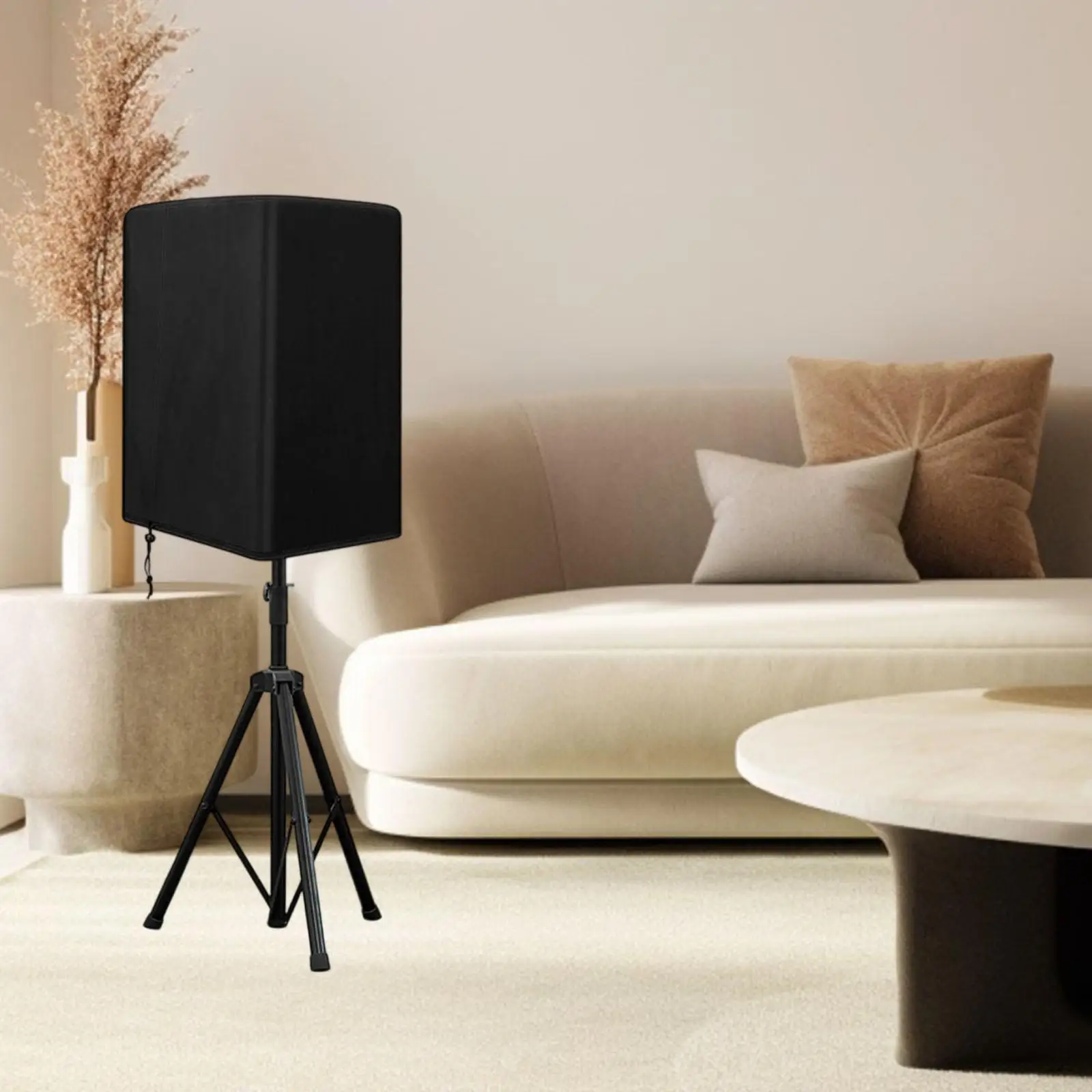 Dustproof Speaker Cover Mesh Design Oxford Fabric Protective Case Portable Side Opening Bag for Audio Equipment Storage