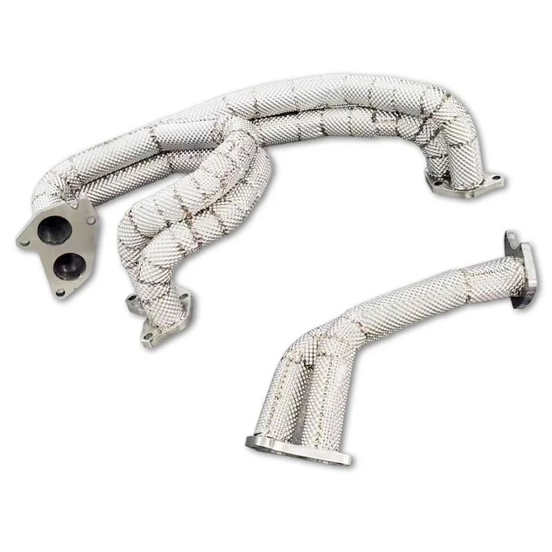 

Head Section High flow Pipes Exhaust Pipes branch downpipe Exhaust Pipe with catalyst for Subaru Impreza WRX 2.0