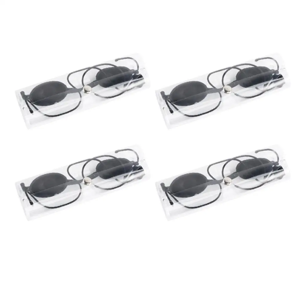 4 Sets Beauty Mask LED Light Eye Cover Protective Goggles Shading Safety Patch Sunbathing Infrared Glasses