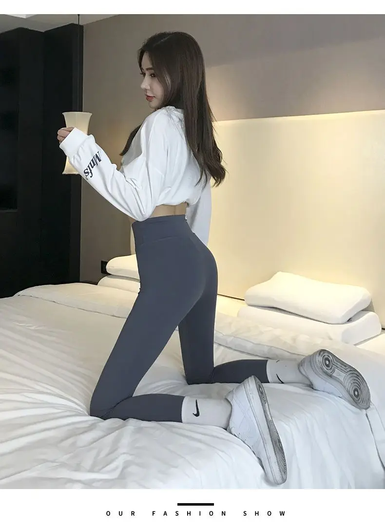 Leggings femme pantalon cloche-bas épissé léger pantalons de survêtement simplicité Zip filles doux extensible Feminina noël Push Up