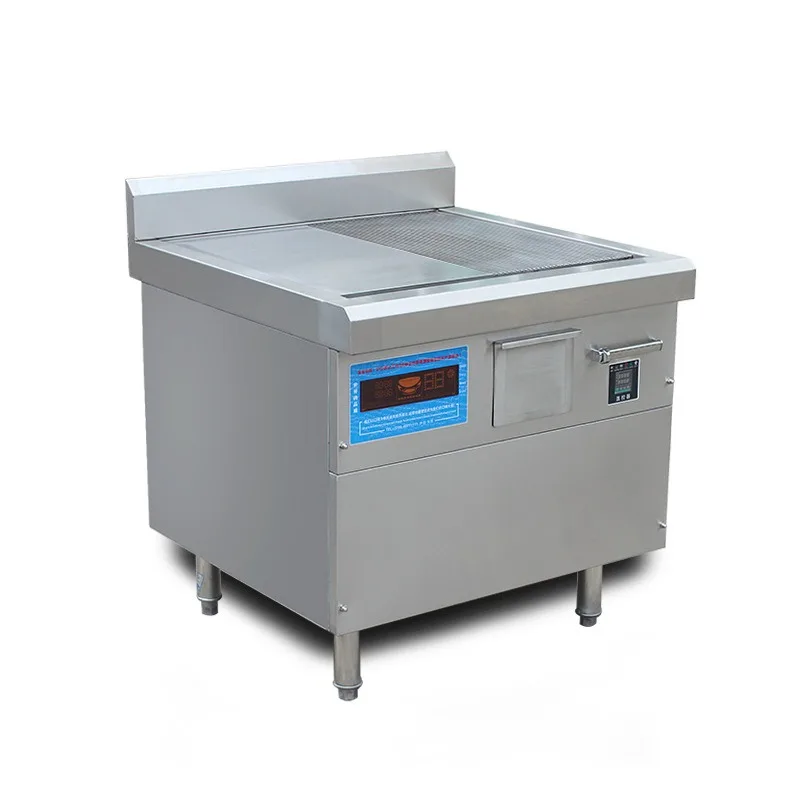 Electromagnetic grilling stove Teppanyaki barbecue beef steak squid western restaurant hotel clubhouse stainless steel equipment